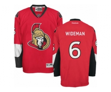 Men's Reebok Ottawa Senators #6 Chris Wideman Authentic Red Home NHL Jersey