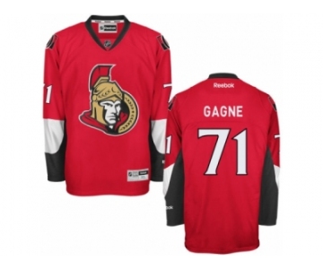 Men's Reebok Ottawa Senators #71 Gabriel Gagne Authentic Red Home NHL Jersey