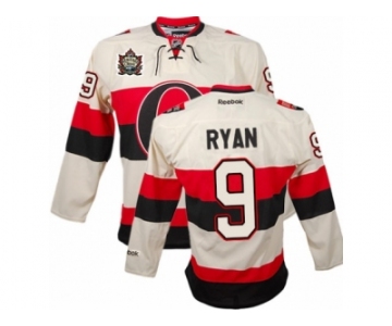 Men's Reebok Ottawa Senators #9 Bobby Ryan Authentic Cream 2014 Heritage Classic NHL Jersey