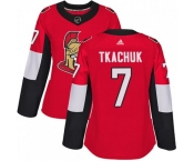 Women's Authentic Ottawa Senators #7 Brady Tkachuk Adidas Home Red Jersey