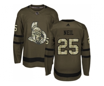 Youth Adidas Ottawa Senators #25 Chris Neil Green Salute to Service Stitched NHL Jersey