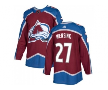 Adidas Colorado Avalanche #27 John Wensink Burgundy Home Authentic Stitched NHL Jersey