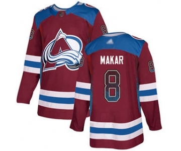 Men's Avalanche #8 Cale Makar Burgundy Home Authentic Drift Fashion Stitched Hockey Jersey