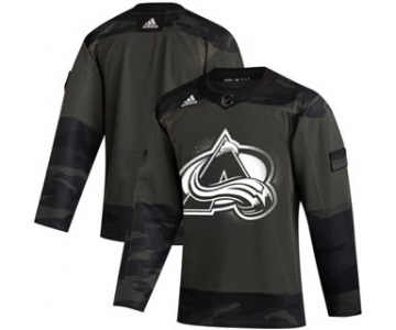 Men's Colorado Avalanche 2019 Veterans Day Authentic Practice Hockey Jersey Camo