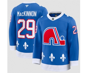 Men's Colorado Avalanche #29 Nathan MacKinnon Blue 2025 Alternate Stitched Jersey