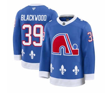 Men's Colorado Avalanche #39 Mackenzie Blackwood Blue 2025 Alternate Stitched Jersey