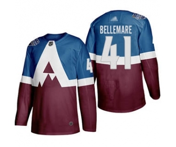 Men's Colorado Avalanche #41 Pierre-Edouard Bellemare 2020 Stadium Series Burgundy Stitched Hockey Jersey
