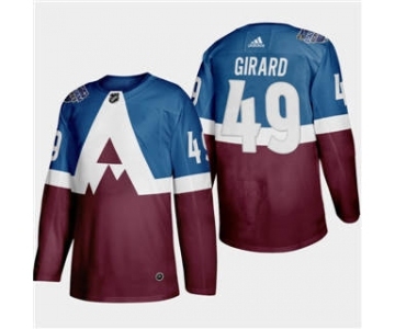 Men's Colorado Avalanche #49 Samuel Girard 2020 Stadium Series Burgundy Stitched Hockey Jersey