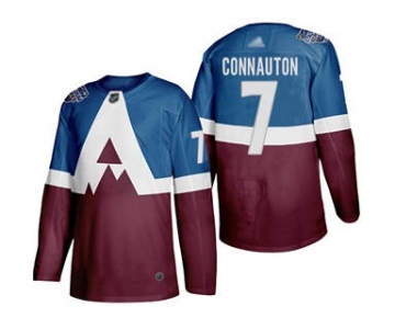 Men's Colorado Avalanche #7 Kevin Connauton 2020 Stadium Series Burgundy Stitched Hockey Jersey