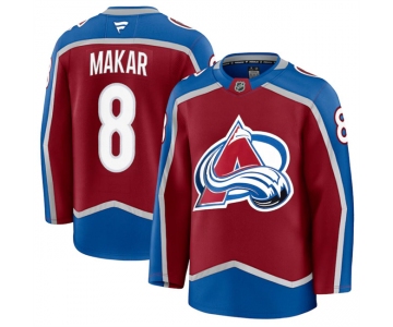 Men's Colorado Avalanche #8 Cale Makar Burgundy 2024-25 Home Stitched Jersey