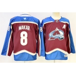 Men's Colorado Avalanche #8 Cale Makar Burgundy 2024-25 With A Patch Stitched Jersey Men's Colorado Avalanche #8 Cale Makar Burgundy 2024-25 With A Patch Stitched Jersey