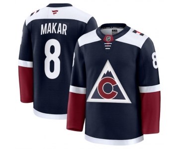 Men's Colorado Avalanche #8 Cale Makar Navy 2024-25 Alternate Stitched Jersey