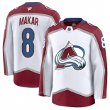 Men's Colorado Avalanche #8 Cale Makar White 2024-25 Away Stitched Jersey
