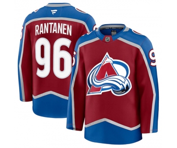 Men's Colorado Avalanche #96 Mikko Rantanen Burgundy 2024-25 Home Stitched Jersey
