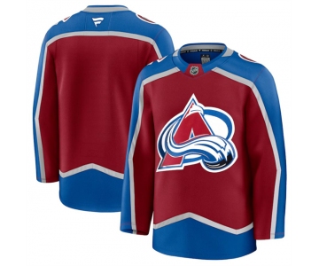 Men's Colorado Avalanche Blank Burgundy 2024-25 Home Stitched Jersey