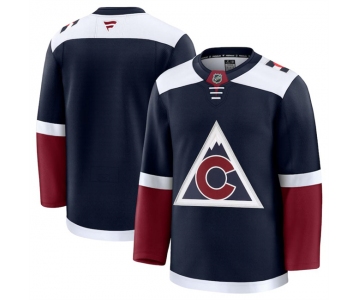 Men's Colorado Avalanche Blank Navy 2024-25 Alternate Stitched Jersey