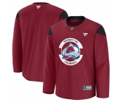 Men's Colorado Avalanche Burgundy 2024-25 Team Practice Stitched Jersey