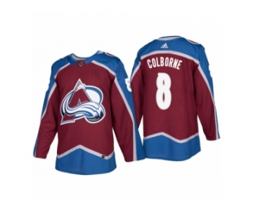 Men's adidas Colorado Avalanche #8 Joe Colborne 2017-2018 Season Home Jersey
