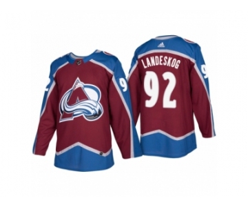 Men's adidas Colorado Avalanche #92 Gabriel Landeskog 2017-2018 Season Home Jersey