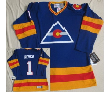 nhl jerseys colorado avalanche #1 resch blue(ccm throwback)