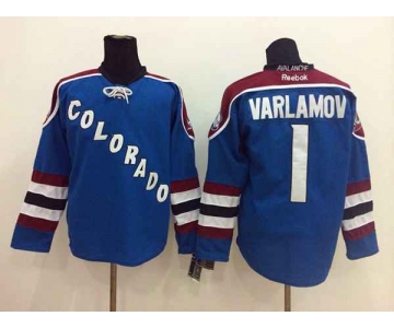 nhl jerseys colorado avalanche #1 varlamov blue