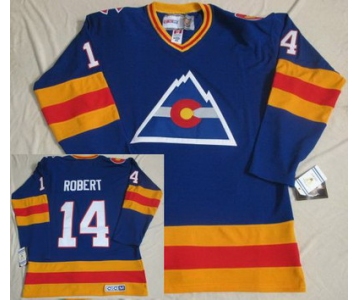 nhl jerseys colorado avalanche #14 robert blue(ccm throwback)