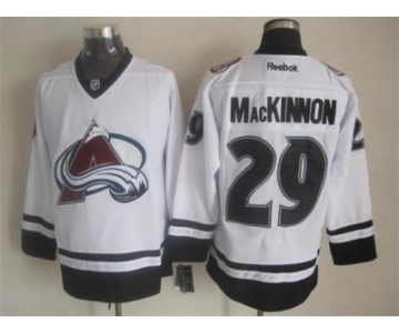 nhl jerseys colorado avalanche #29 nathan mackinnon white-black