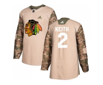 Youth Adidas Colorado Avalanche #2 Duncan Keith Camo Authentic 2017 Veterans Day Stitched NHL Jersey