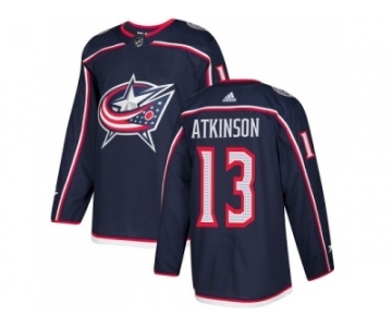 Men Adidas Columbus Blue Jackets #13 Cam Atkinson Navy Blue Home Authentic Stitched NHL Jersey