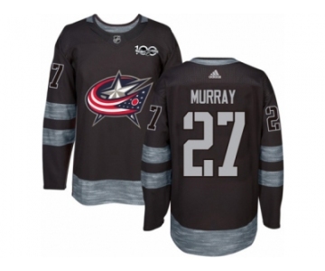 Men's Adidas Columbus Blue Jackets #27 Ryan Murray Authentic Black 1917-2017 100th Anniversary NHL Jersey