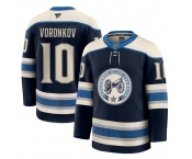 Men's Columbus Blue Jackets #10 Dmitri Voronkov Navy 2024-25 Alternate Stitched Hockey Jersey