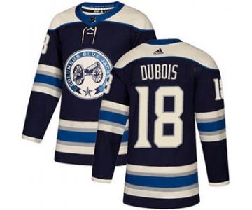 Men's Columbus Blue Jackets #18 Pierre-Luc Dubois Navy Alternate Stitched Hockey Jersey