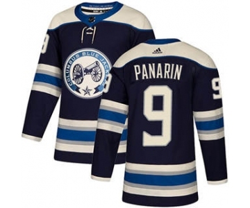 Men's Columbus Blue Jackets #9 Artemi Panarin Navy Alternate Stitched Hockey Jersey