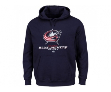 Columbus Blue Jackets Majestic Navy Blue Big & Tall Critical Victory Pullover Hoodie