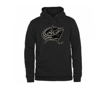Men's Columbus Blue Jackets Black Rink Warrior Pullover Hoodie
