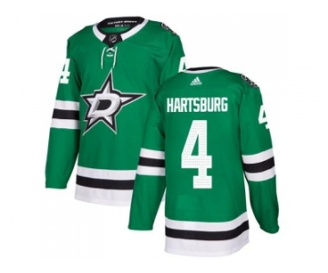Adidas Dallas Stars #4 Craig Hartsburg Green Home Authentic Stitched NHL Jersey