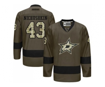 Dallas Stars #43 Valeri Nichushkin Green Salute to Service Stitched NHL Jersey