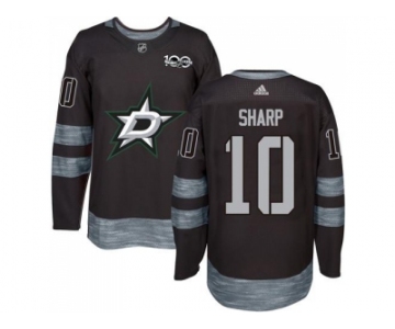 Men's Dallas Stars #10 Patrick Sharp Black 1917-2017 100th Anniversary Stitched NHL Jersey