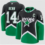 Men's Dallas Stars #14 Jamie Benn Black 2025-26 Alternate Stitched Hockey Jersey Men's Dallas Stars #14 Jamie Benn Black 2025-26 Alternate Stitched Hockey Jersey