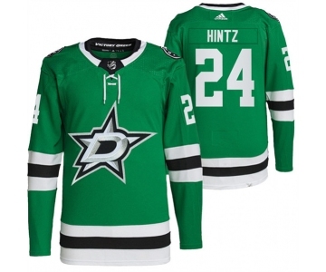 Men's Dallas Stars #24 Roope Hintz Green Stitched Jersey