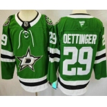Men's Dallas Stars #29 Jake Oettinger Green Authentic Jersey Men's Dallas Stars #29 Jake Oettinger Green Authentic Jersey