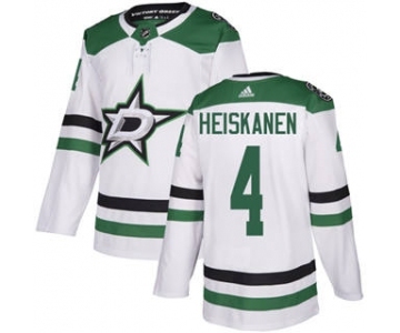 Men's Dallas Stars #4 Miro Heiskanen White Road Stitched Hockey Jersey
