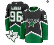 Men's Dallas Stars #96 Mikko Rantanen Throwback Jersey Black