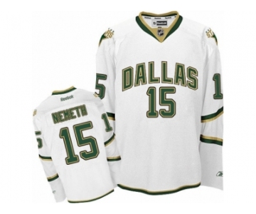 Men's Reebok Dallas Stars #15 Patrik Nemeth Authentic White Third NHL Jersey