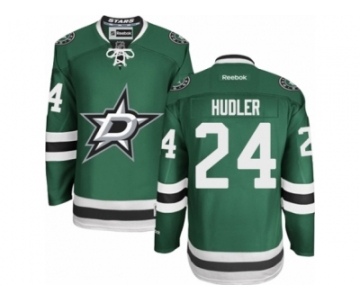 Men's Reebok Dallas Stars #24 Jiri Hudler Authentic Green Home NHL Jersey