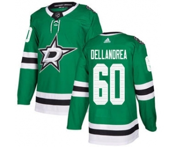 Men's Stars #60 Ty Dellandrea Green Home Authentic Stitched Hockey Jersey