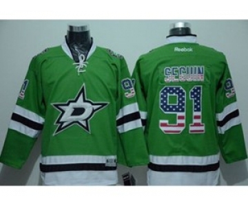 nhl jerseys dallas stars #91 seguin green[national flag version][seguin]