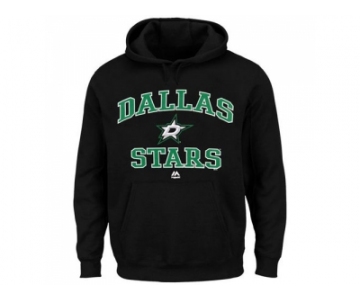 Dallas Stars Majestic Black Heart & Soul Hoodie