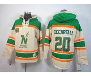 nhl jerseys dallas stars #20 ciccarelli green-cream[pullover hooded sweatshirt]