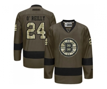 Boston Bruins #24 Terry O'Reilly Green Salute to Service Stitched NHL Jersey